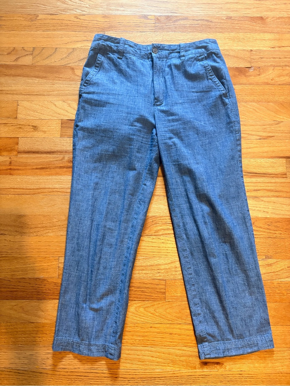 GAP Girlfriend linen Pants - Blue
